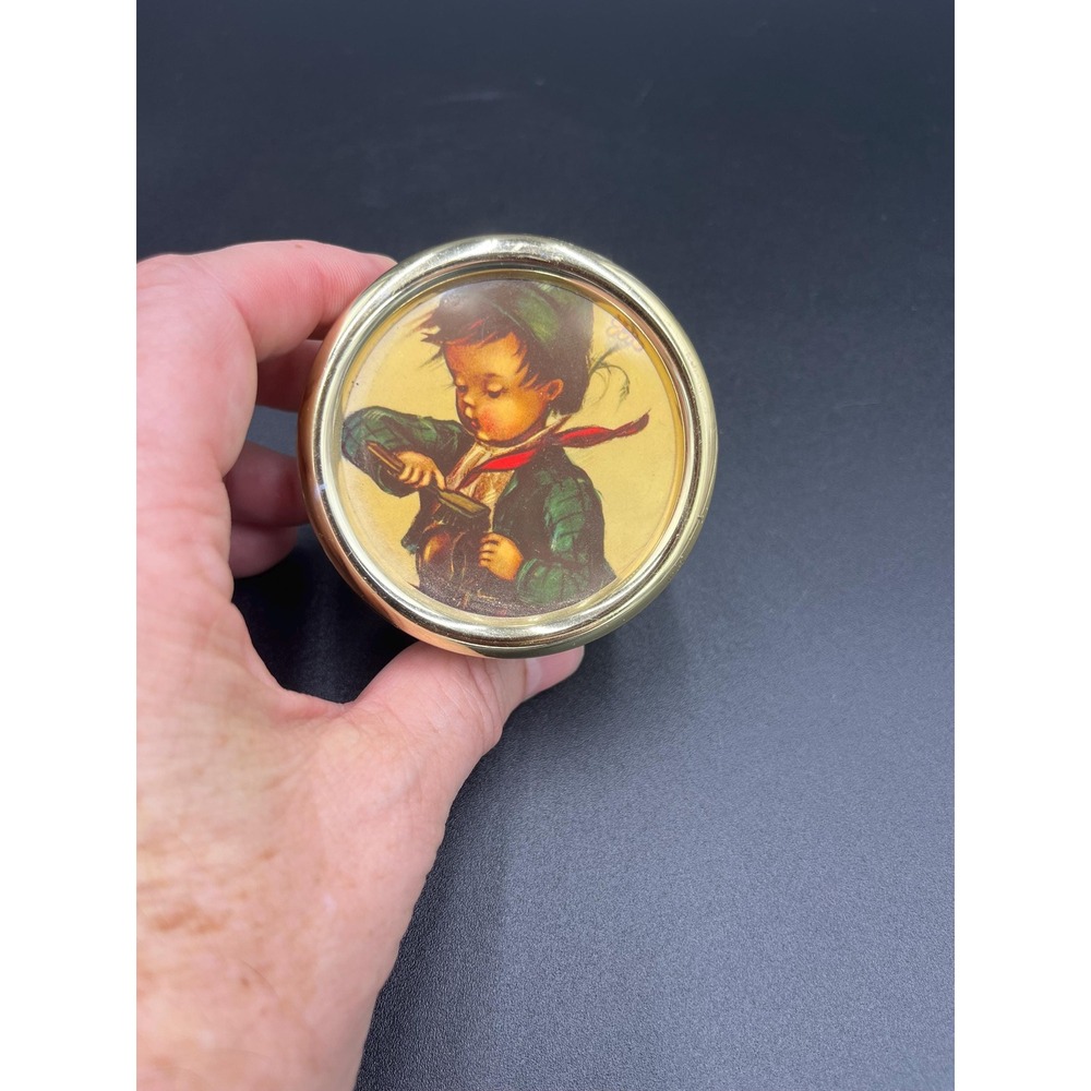 Vintage Hummel Music Box, The Wanderer, Swiss Movement